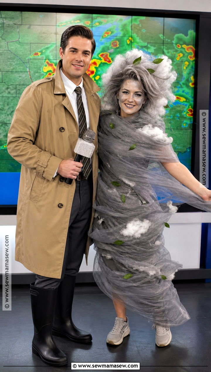 Weather Reporter And Tornado Couples Costume - 40 unique couples halloween costume ideas