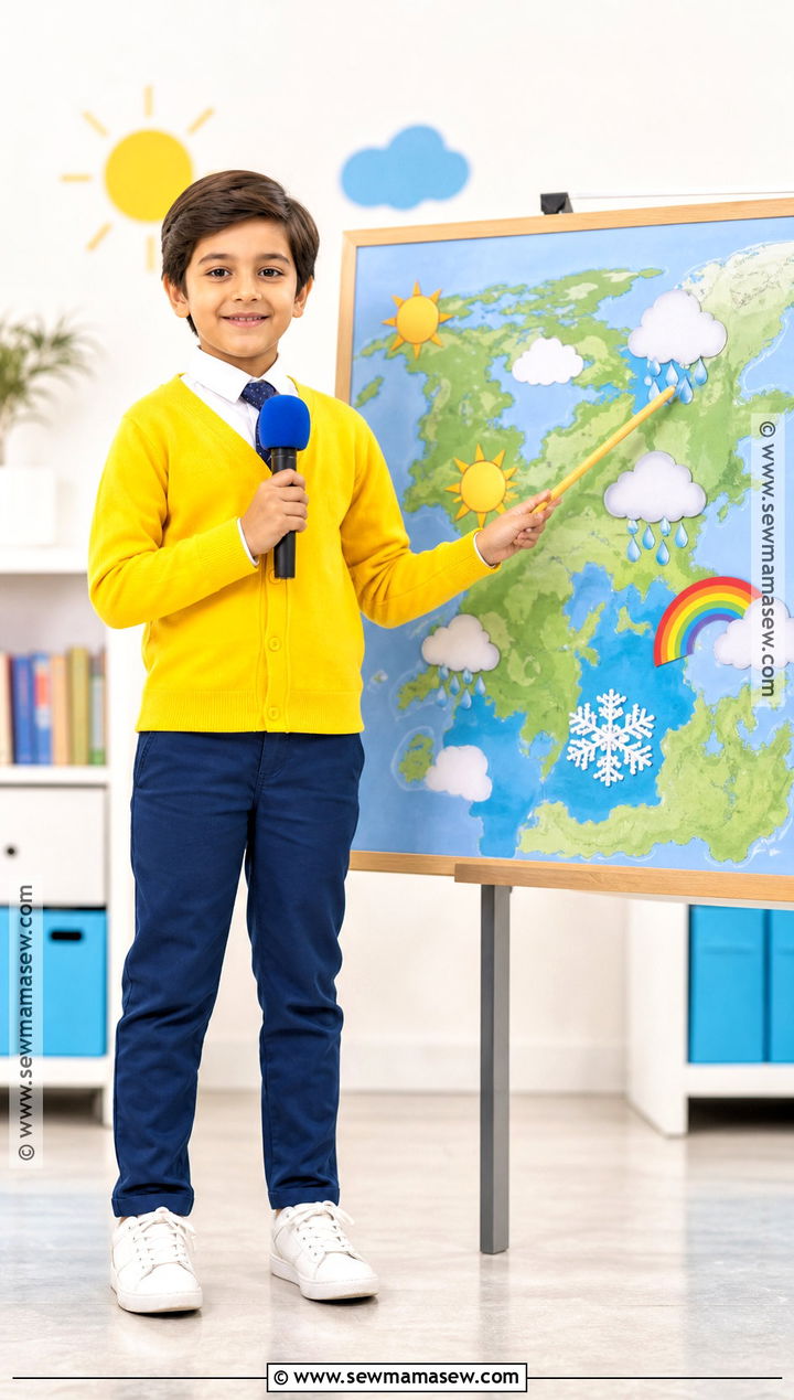 Weather Reporter Fancy Dress Costume - 35 fancy dress costumes for kids