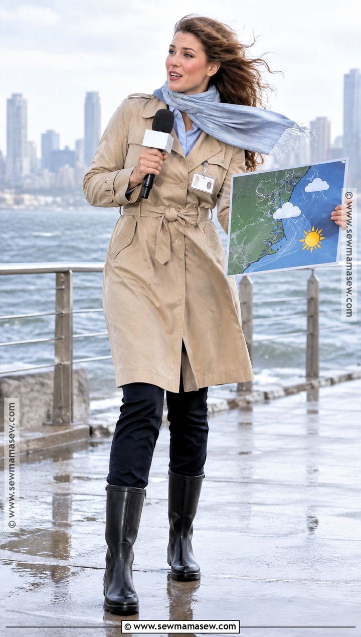 Weather Reporter In The Wind Costume - 30 weather costumes