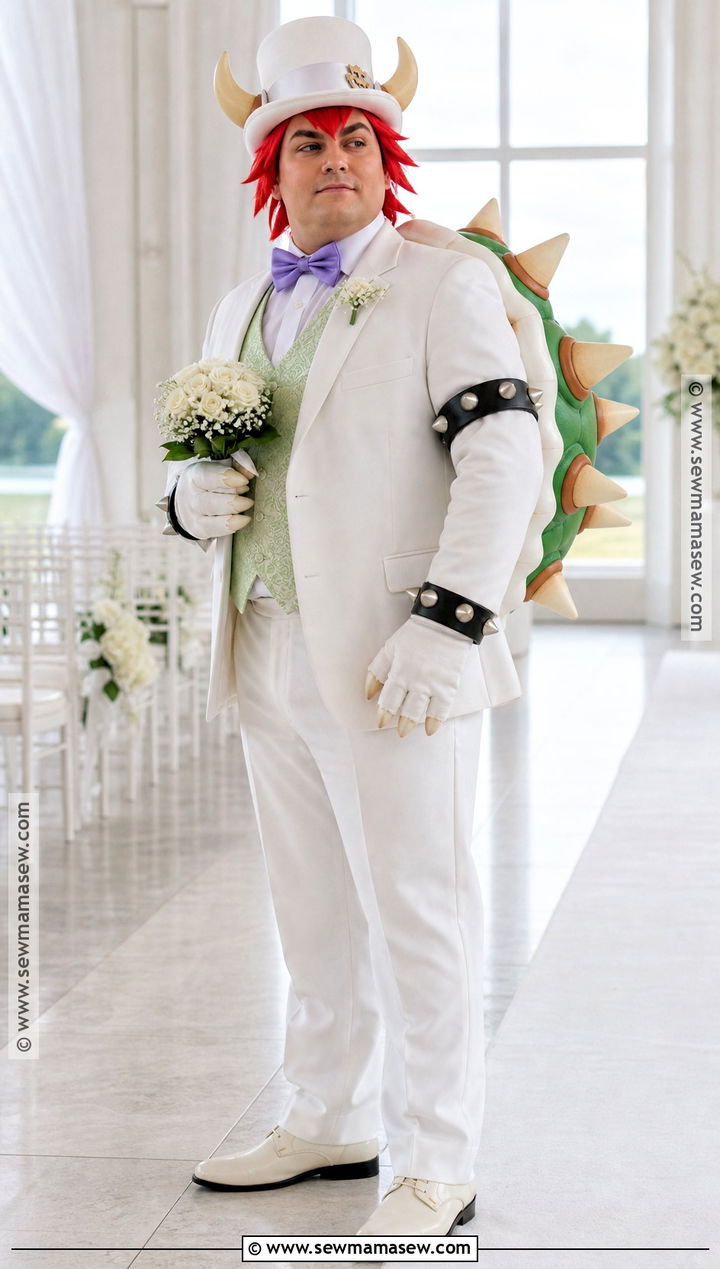 Wedding Bowser Cosplay With White Tuxedo - 30 bowser cosplay ideas