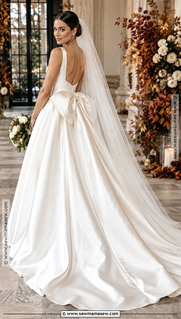 Wedding Dress With Oversized Bow - 15 Wedding Dresses Fall Wedding