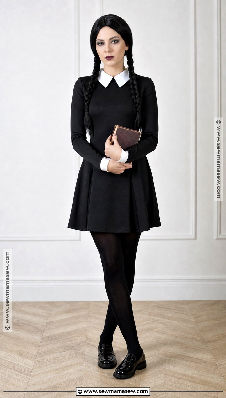 Wednesday Addams Black Dress Costume - 35 Movie Characters To Dress Up As Ideas