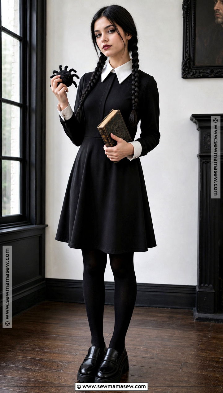 Wednesday Addams Black Dress Movie Costume - 30 halloween costumes movies