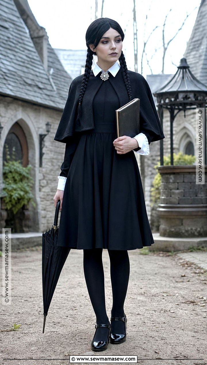 Wednesday Addams Cape Outfit - 45 wednesday addams outfit ideas