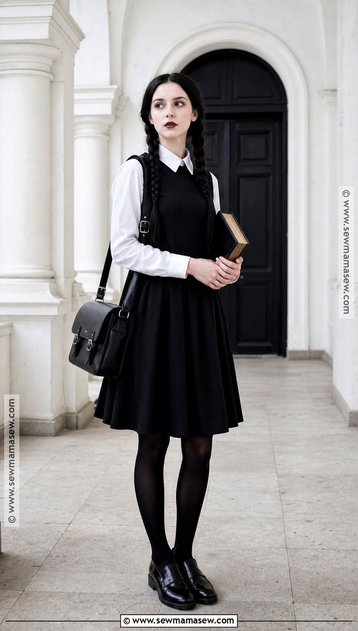 Wednesday Addams Casual Costume - 35 casual halloween costumes