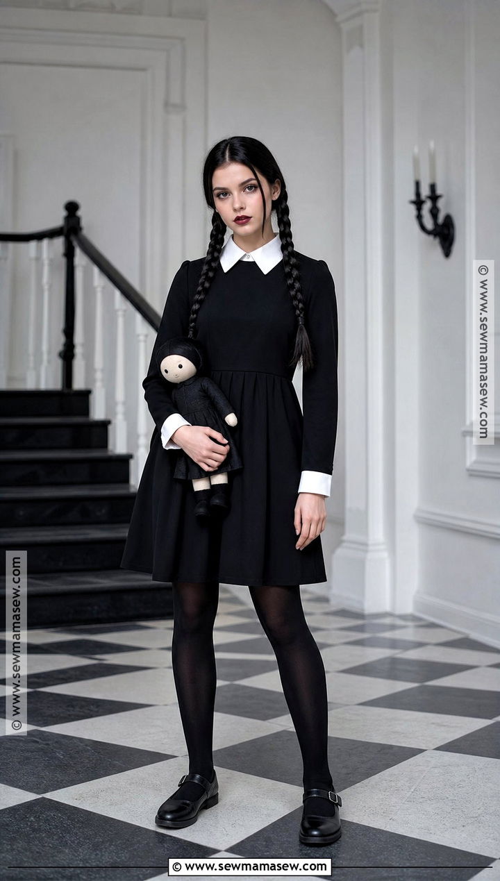 Wednesday Addams Costume - 30 Nostalgic Halloween Costumes