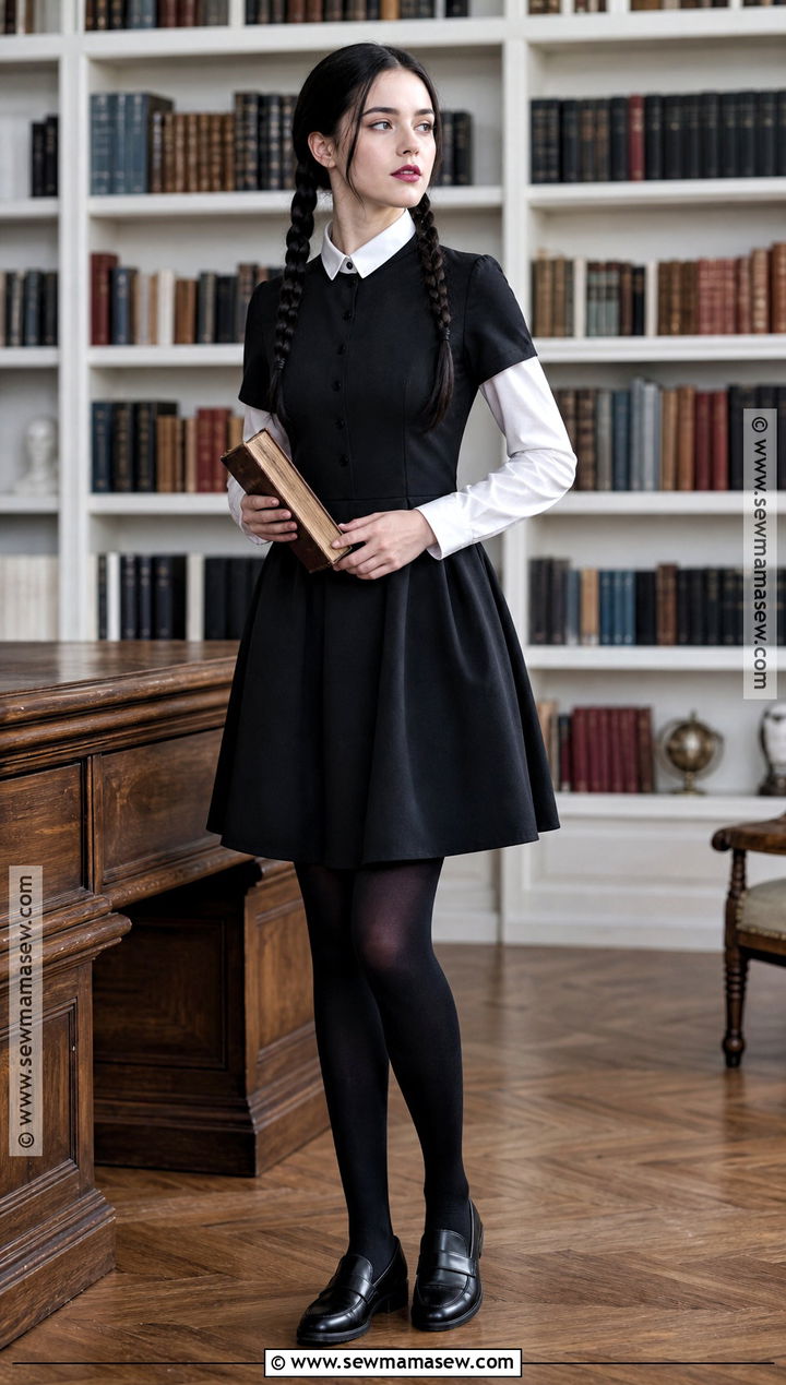 Wednesday Addams Costume - 30 easy halloween costumes college