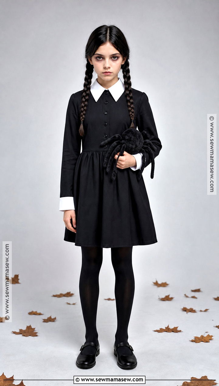 Wednesday Addams Costume For Girls - 45 girl halloween costumes