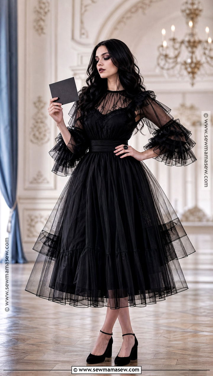 Wednesday Addams Dance Dress Outfit - 45 wednesday addams outfit ideas