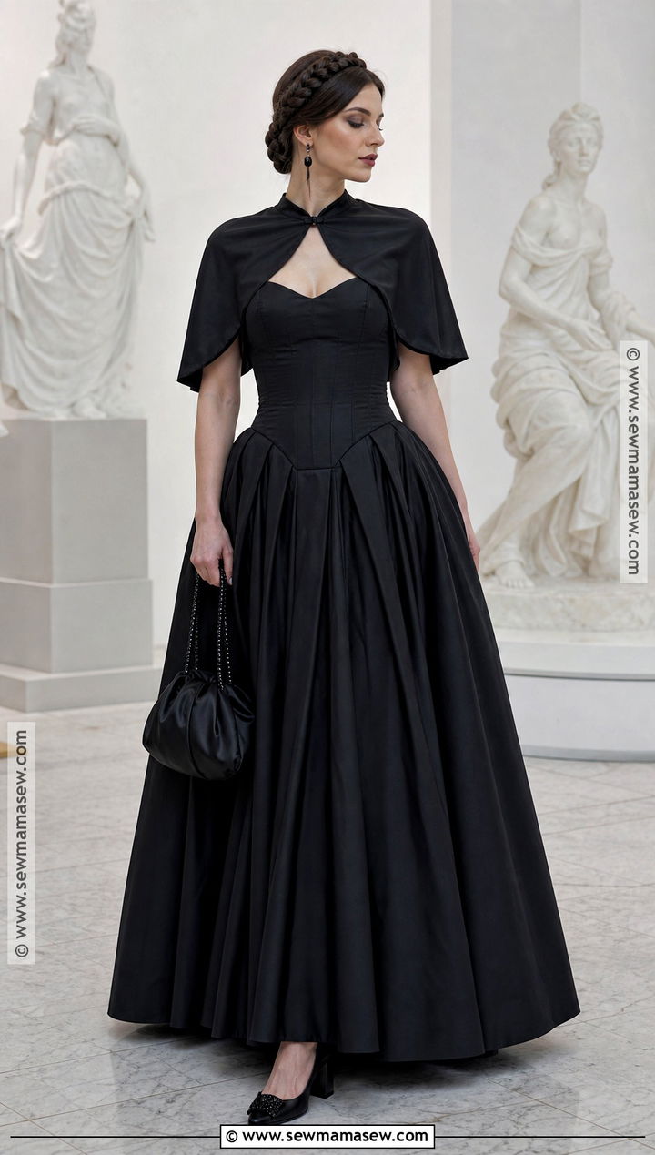 Wednesday Addams Gothic Gala Dress - 30 wednesday addams dress ideas