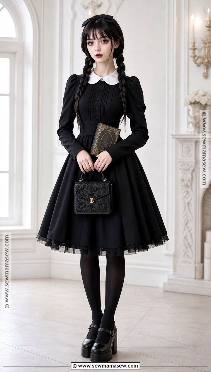 Wednesday Addams Gothic Lolita Outfit - 45 wednesday addams outfit ideas