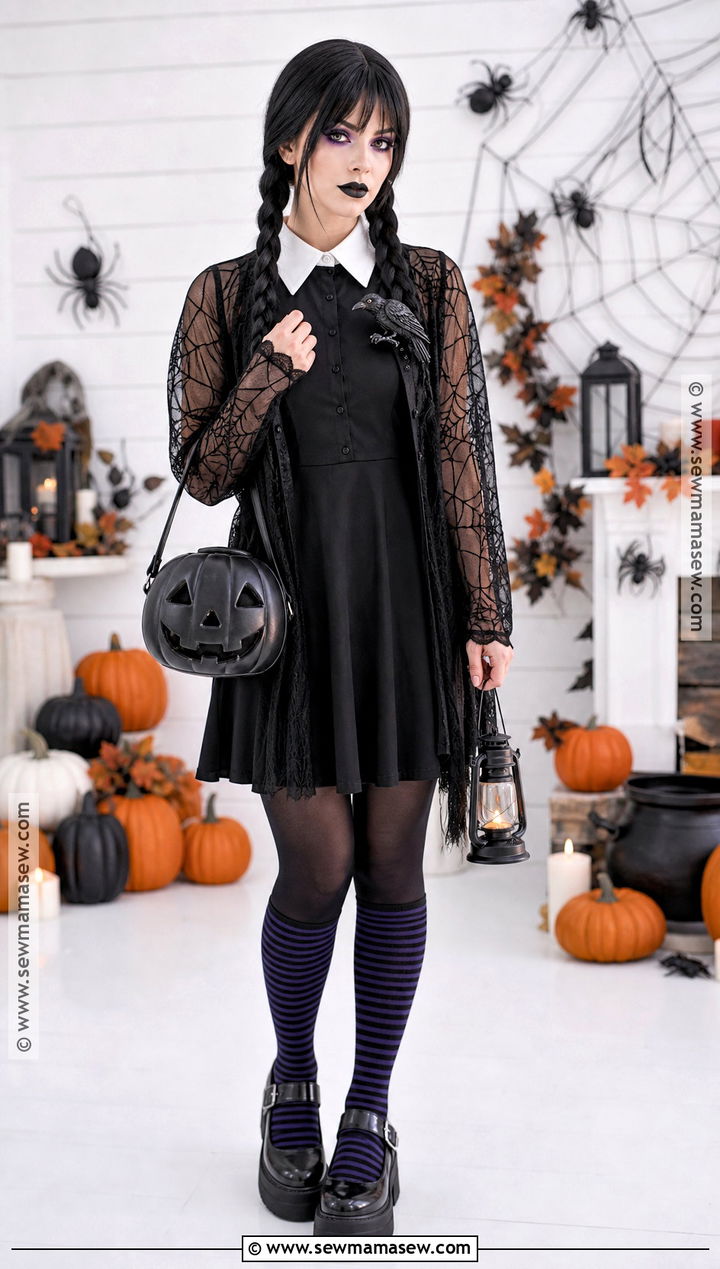 Wednesday Addams Halloween Outfit - 45 wednesday addams outfit ideas