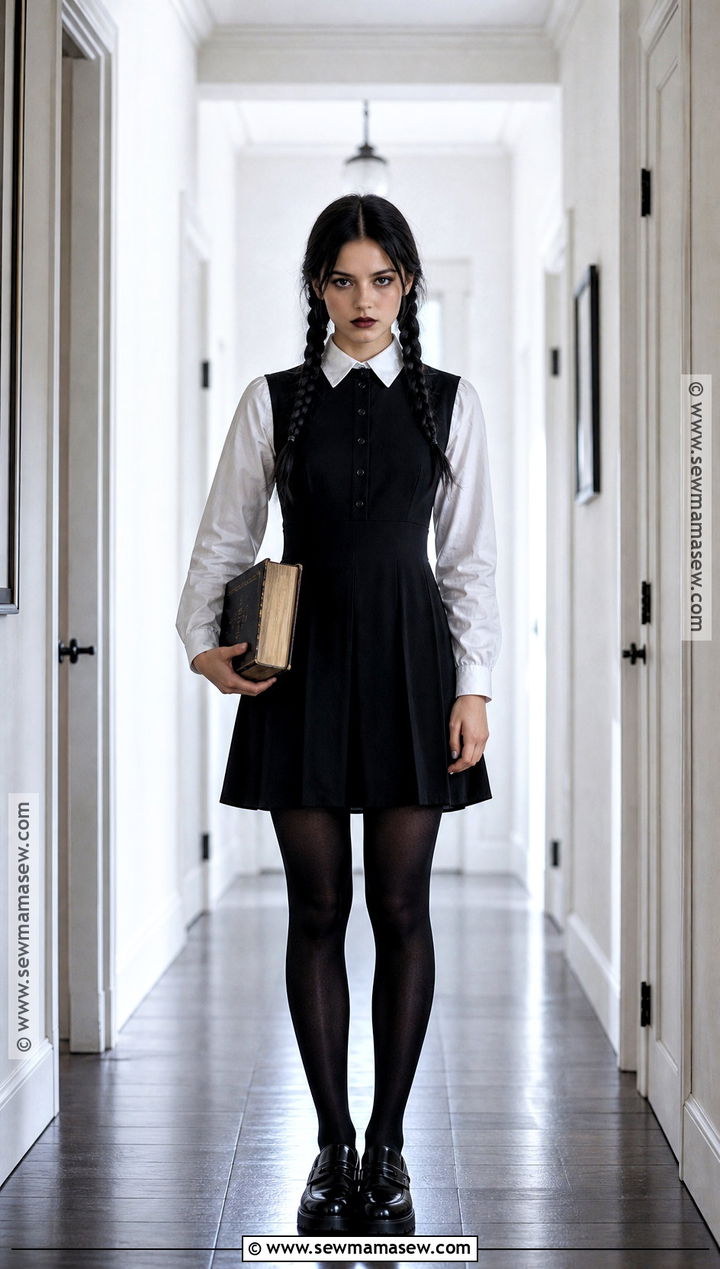 Wednesday Addams Halloween Outfit - 30 Last Minute Halloween Outfits