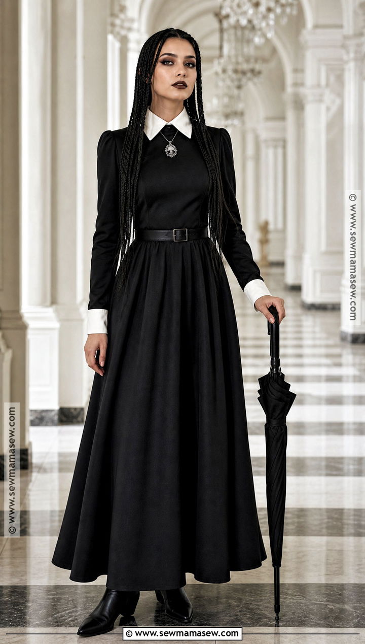Wednesday Addams Maxi Dress Outfit - 45 wednesday addams outfit ideas