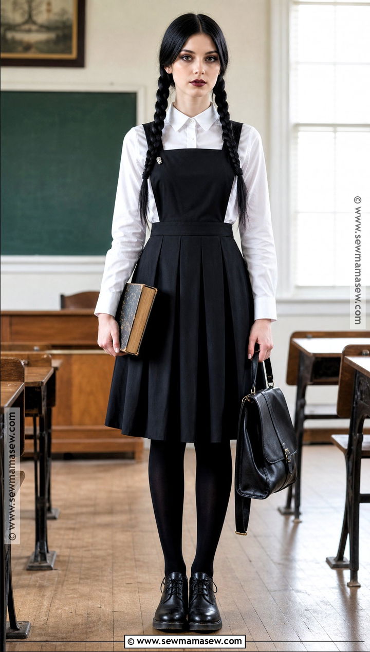 Wednesday Addams Pinafore Outfit - 45 wednesday addams outfit ideas