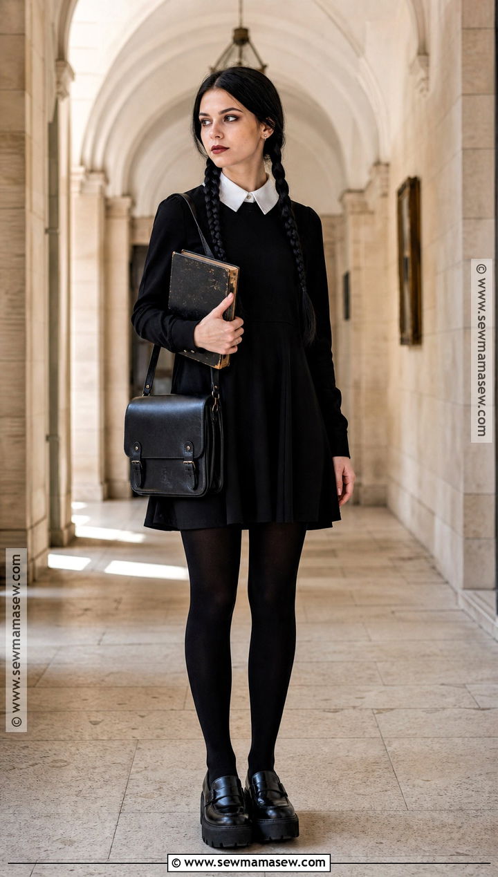 Wednesday Addams School Uniform Costume - 35 costume inspo ideas
