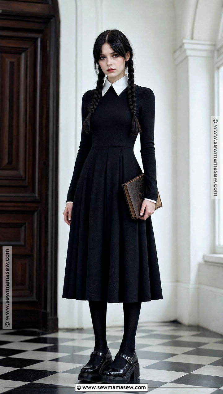 Wednesday Addams School Uniform Film Costume - 30 Film Costume Ideas for Women