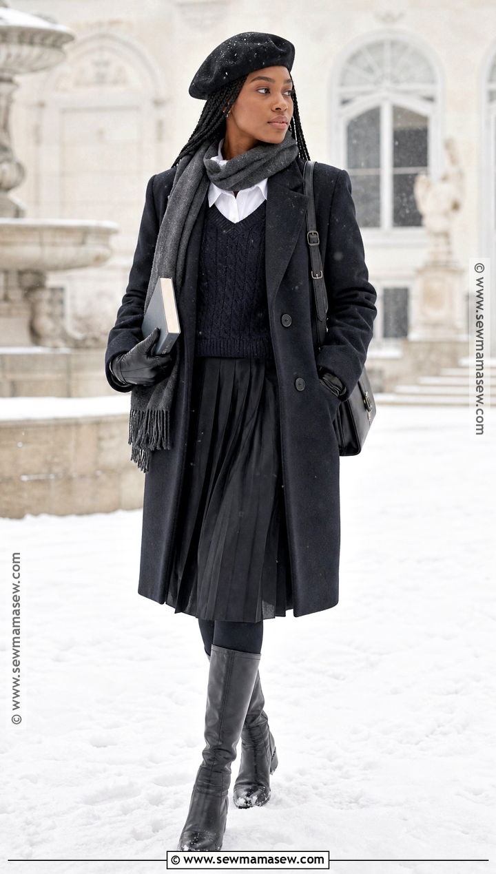 Wednesday Addams Winter Outfit - 45 wednesday addams outfit ideas