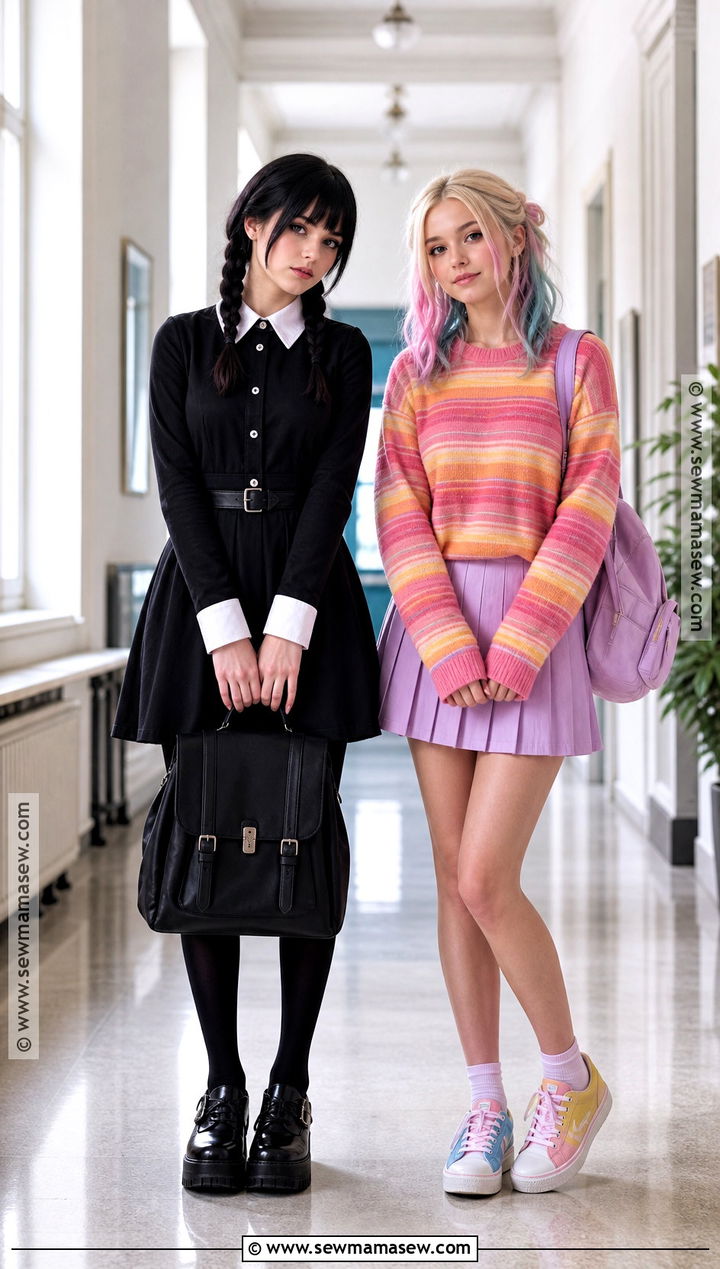 Wednesday And Enid BFF Costume - 30 halloween costumes for bffs