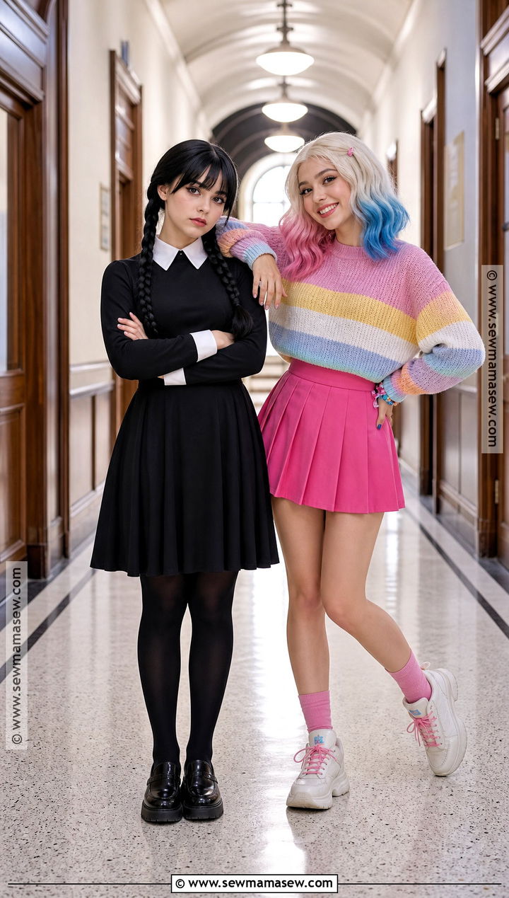 Wednesday And Enid Best Friend Costume - 40 matching costumes for best friends