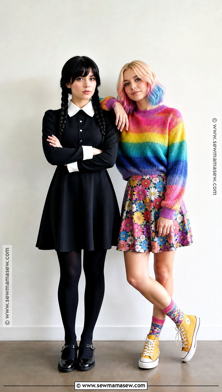 Wednesday And Enid Classic Dress Costume - 30 Wednesday And Enid Costumes