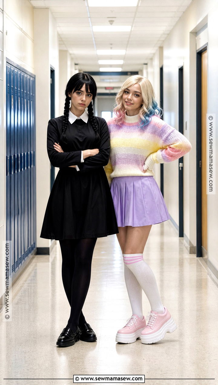 Wednesday And Enid Costume - 40 halloween costumes for two