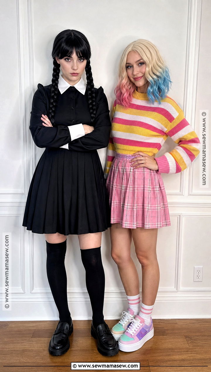 Wednesday And Enid Couple Costume - 35 easy halloween costumes for couples