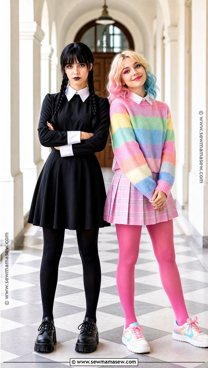 Wednesday And Enid Couple Costume - 40 easy couple costumes
