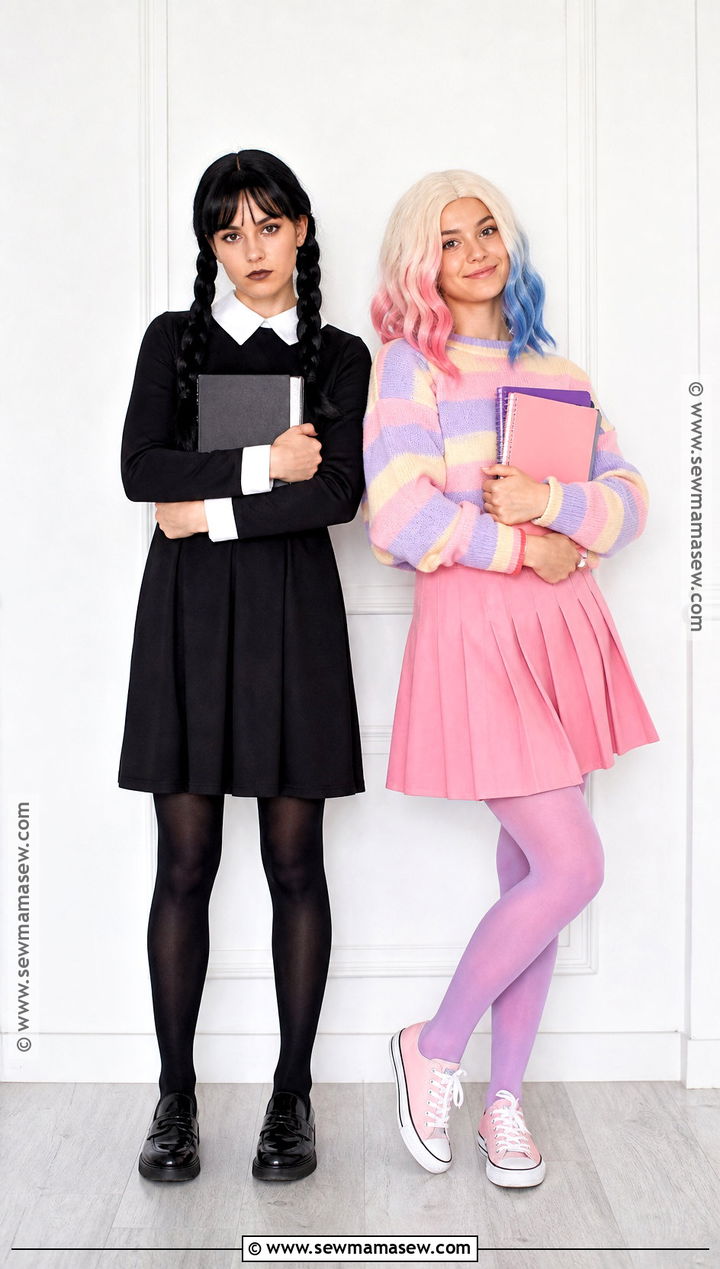 Wednesday And Enid Couple Costume - 35 easy couples costume ideas
