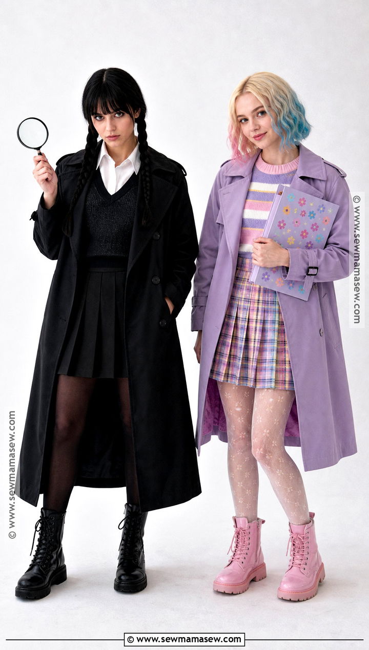 Wednesday And Enid Detective Costume - 30 Wednesday And Enid Costumes