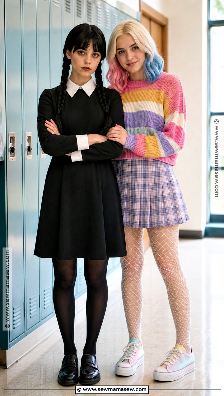 Wednesday And Enid Duo Costume - 45 halloween costumes women duo