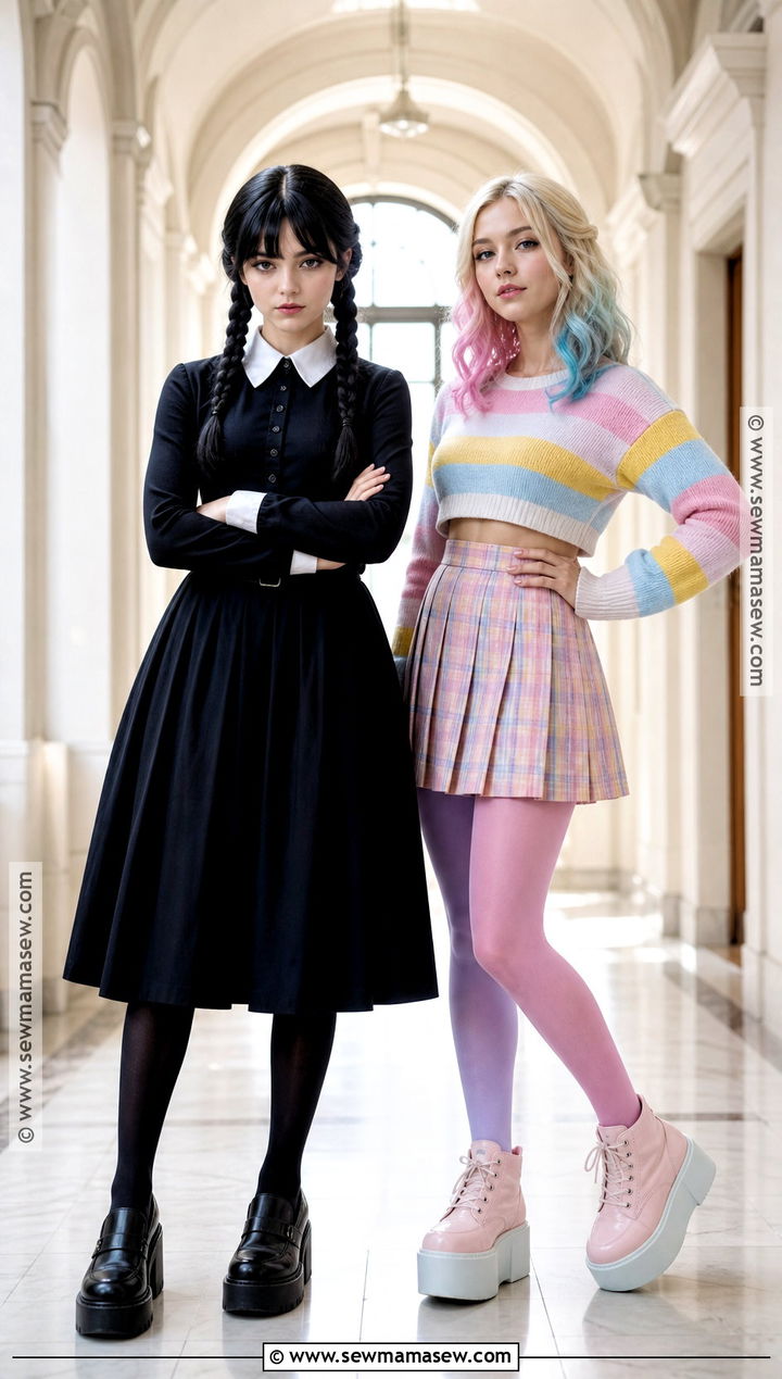 Wednesday And Enid Duo Costume - 30 duo halloween costumes for women