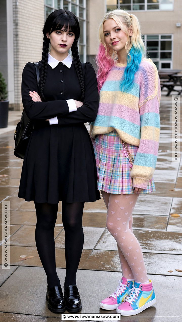 Wednesday And Enid Friend Costume - 35 halloween costumes for friends