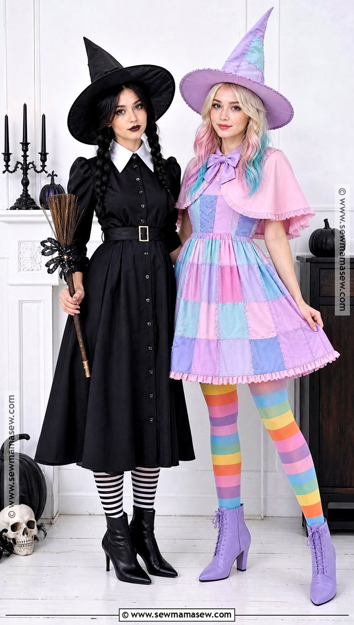 Wednesday And Enid Halloween Witch Costume - 30 Wednesday And Enid Costumes