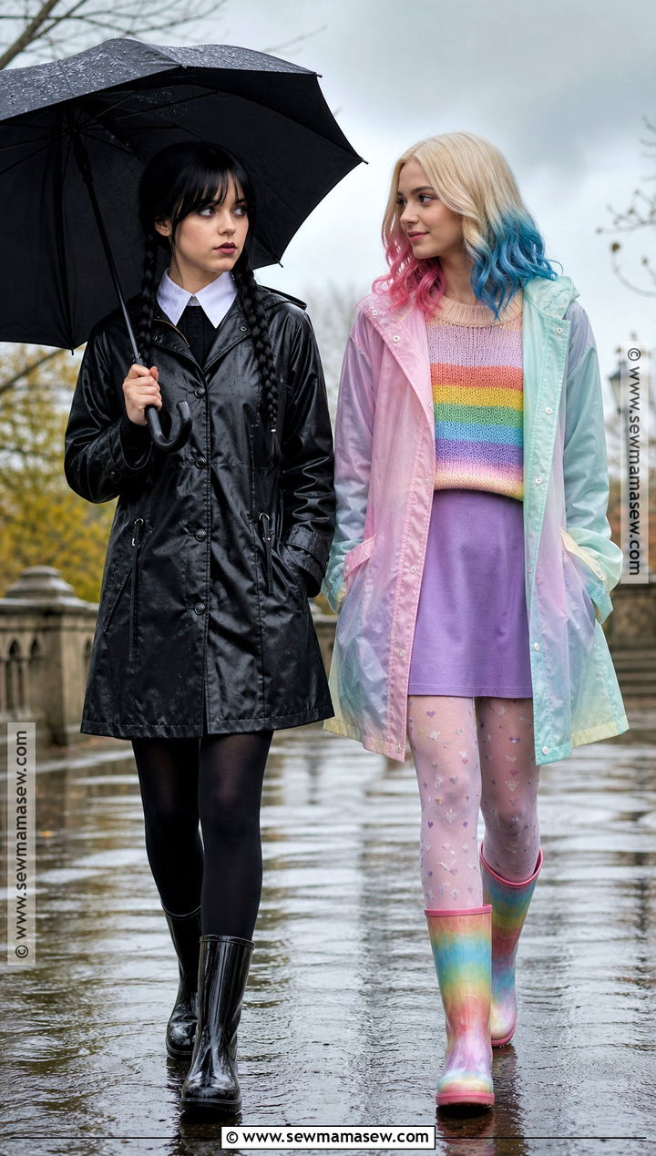 Wednesday And Enid Rainy Day Costume - 30 Wednesday And Enid Costumes