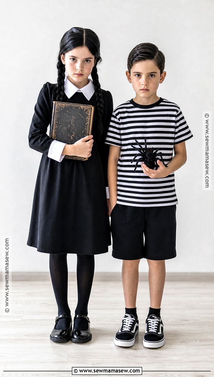 Wednesday And Pugsley Sibling Costume - 30 sibling costumes brother sister