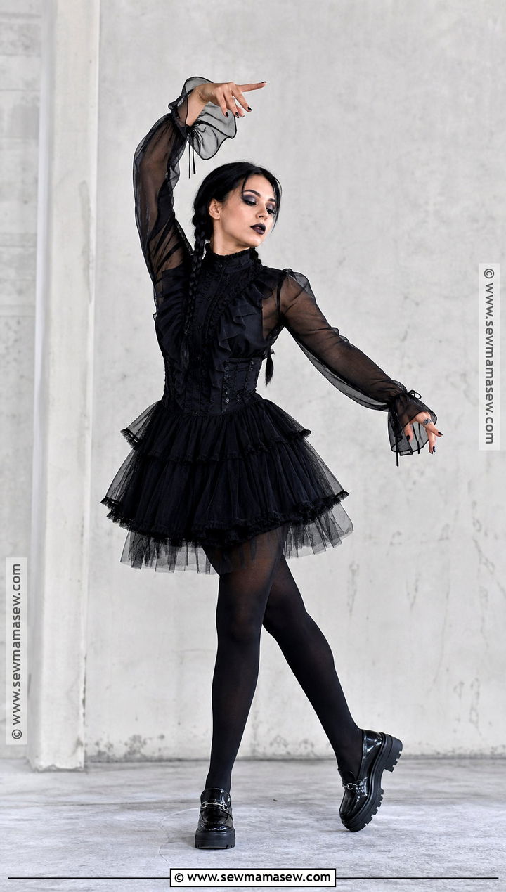 Wednesday Dance Dress Costume - 45 2025 Halloween Costumes