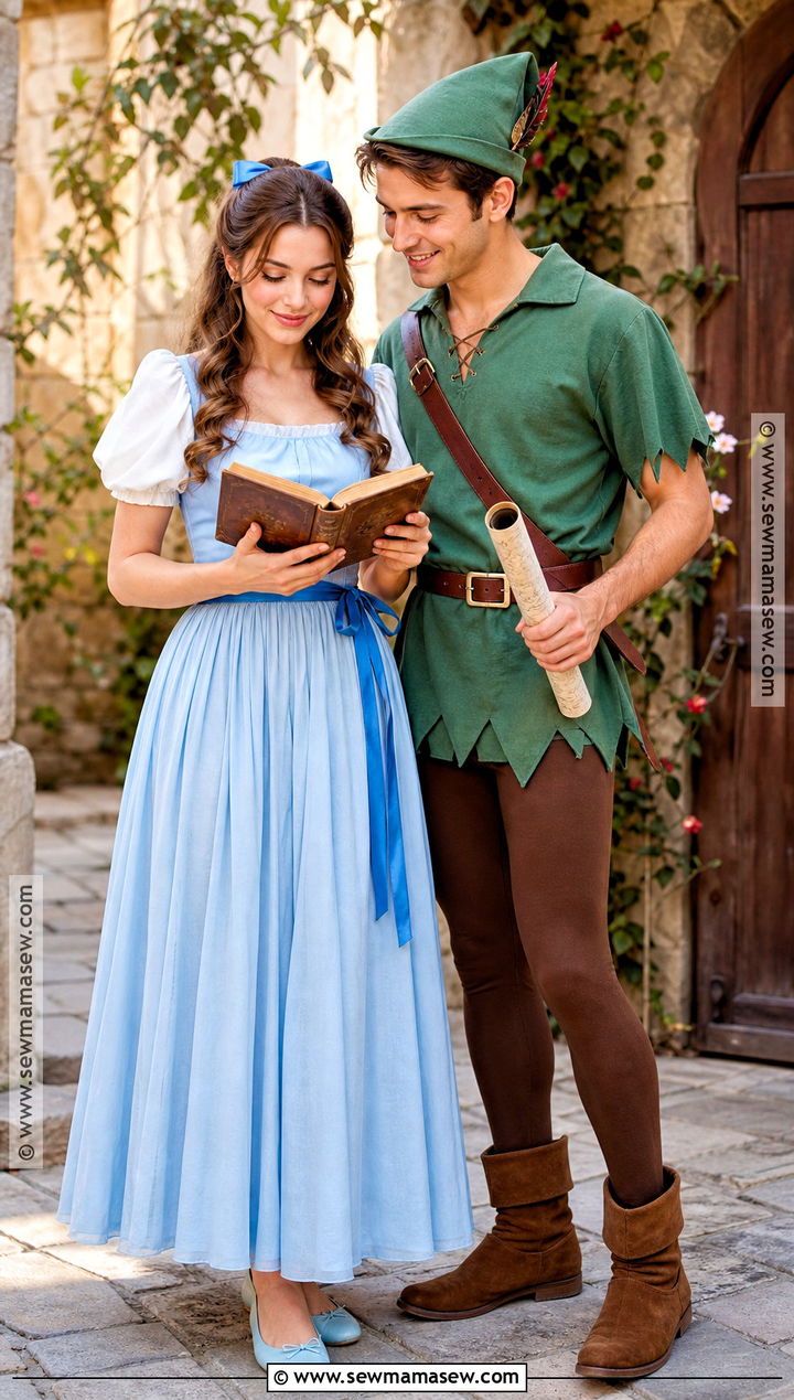 Wendy Darling And Peter Pan Couple Costume - 30 wendy halloween costume ideas
