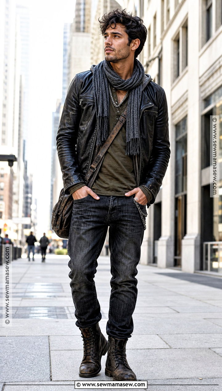 Werewolf Aesthetic Outfit With Leather Jacket - 30 Werewolf Aesthetic Outfit Ideas