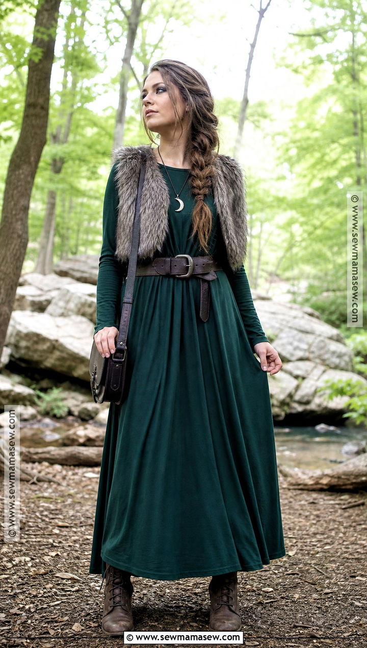 Werewolf Aesthetic Outfit With Maxi Dress - 30 Werewolf Aesthetic Outfit Ideas
