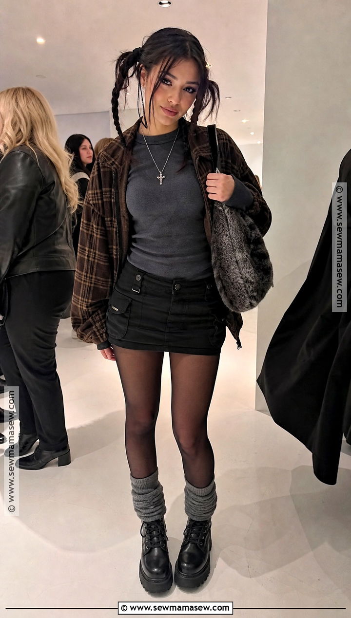 Werewolf Aesthetic Outfit With Mini Skirt - 30 Werewolf Aesthetic Outfit Ideas