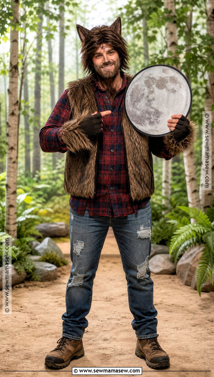 Werewolf Costume With Faux Fur Jacket - 35 killer costume ideas