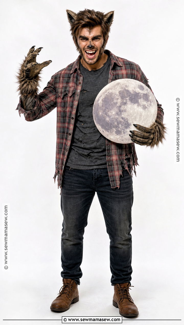 Werewolf Costume With Flannel Shirt - 30 easy men halloween costumes for guys