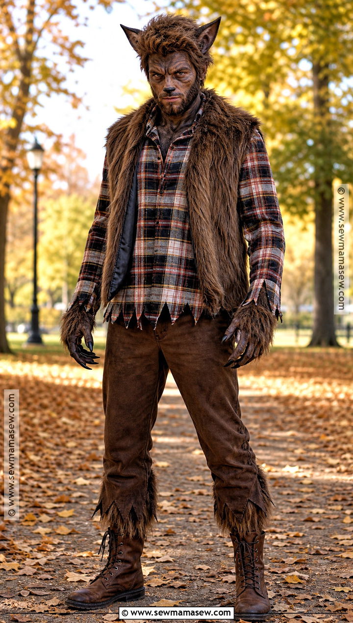 Werewolf Costume With Plaid Shirt - 35 halloween costumes male