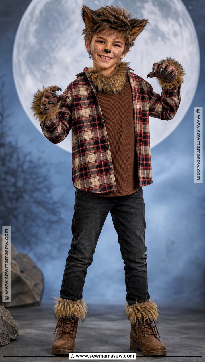 Werewolf Costume With Plaid Shirt - 40 boys halloween costumes