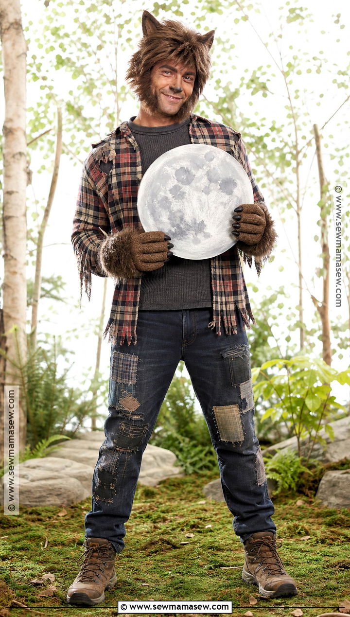 Werewolf Costume With Plaid Shirt - 30 costumes for guys