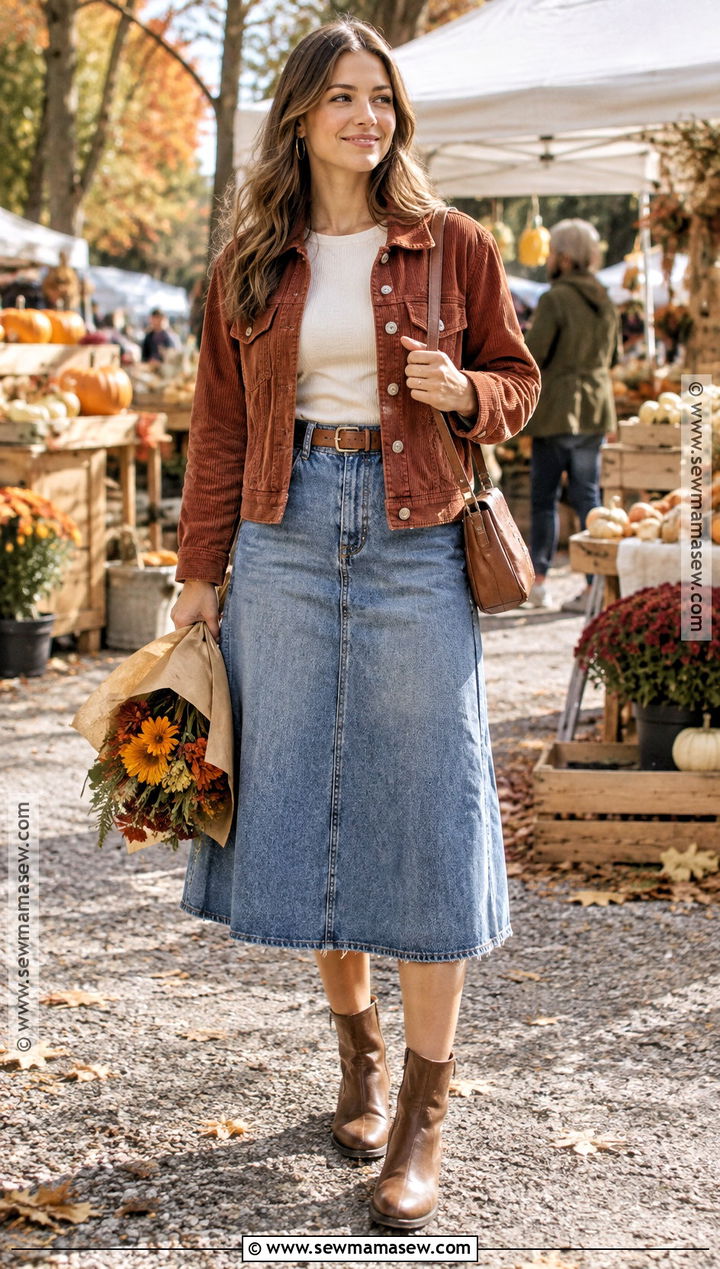 Western Ankle Boots With Denim Skirt - 15 autumn ankle boots