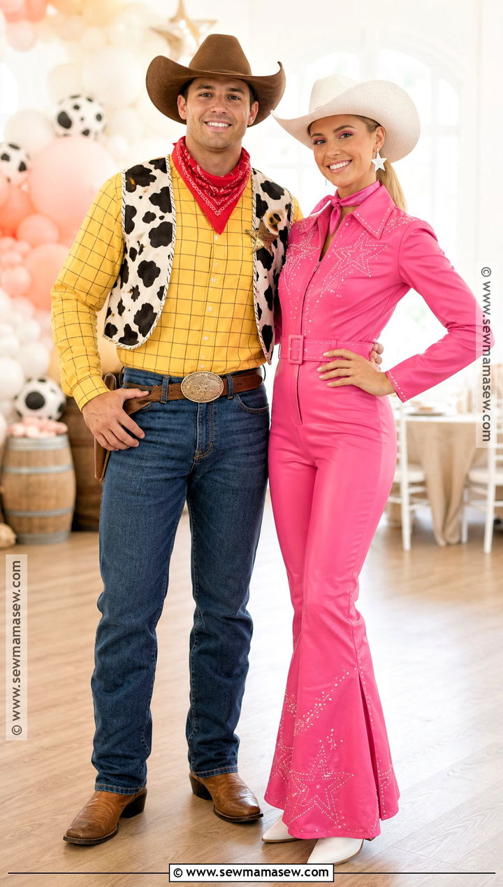 Western Barbie And Woody Couple Costume - 35 woody toy story costume ideas