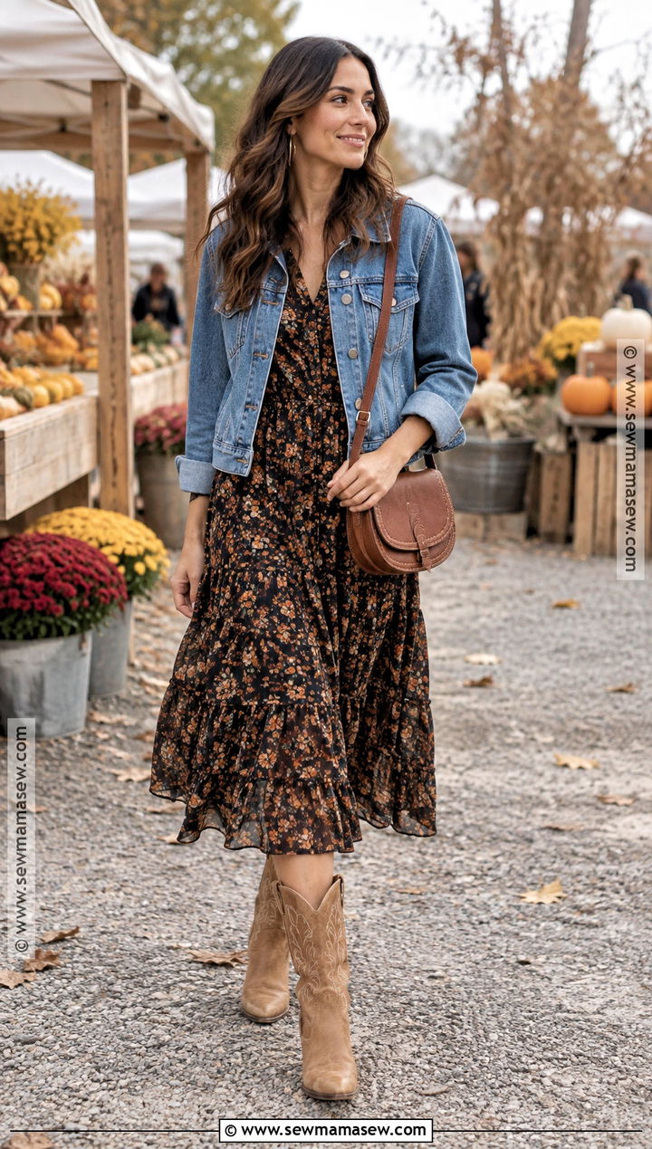 Western Boots With Floral Dress - 20 fall shoes with dress