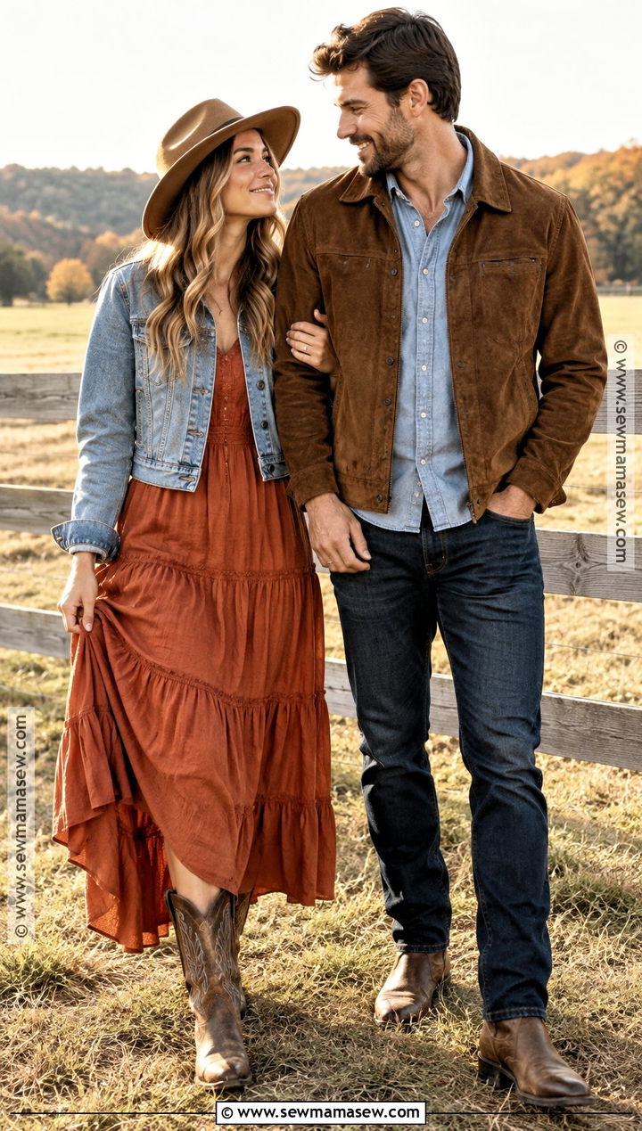 Western Fall Couples Photoshoot Outfit - 25 fall couples photoshoot outfits